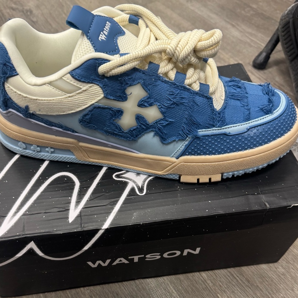 P448 Watson Denim Blue Sneakers Size 13